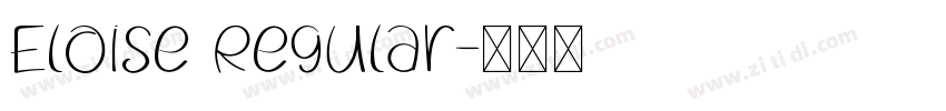 Eloise Regular字体转换